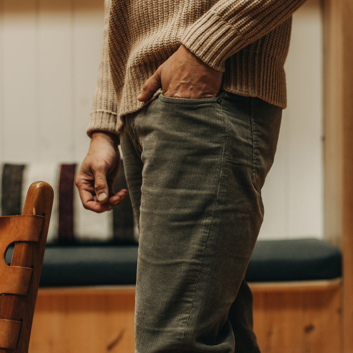 The Slim All Day Pant in Cypress Cord