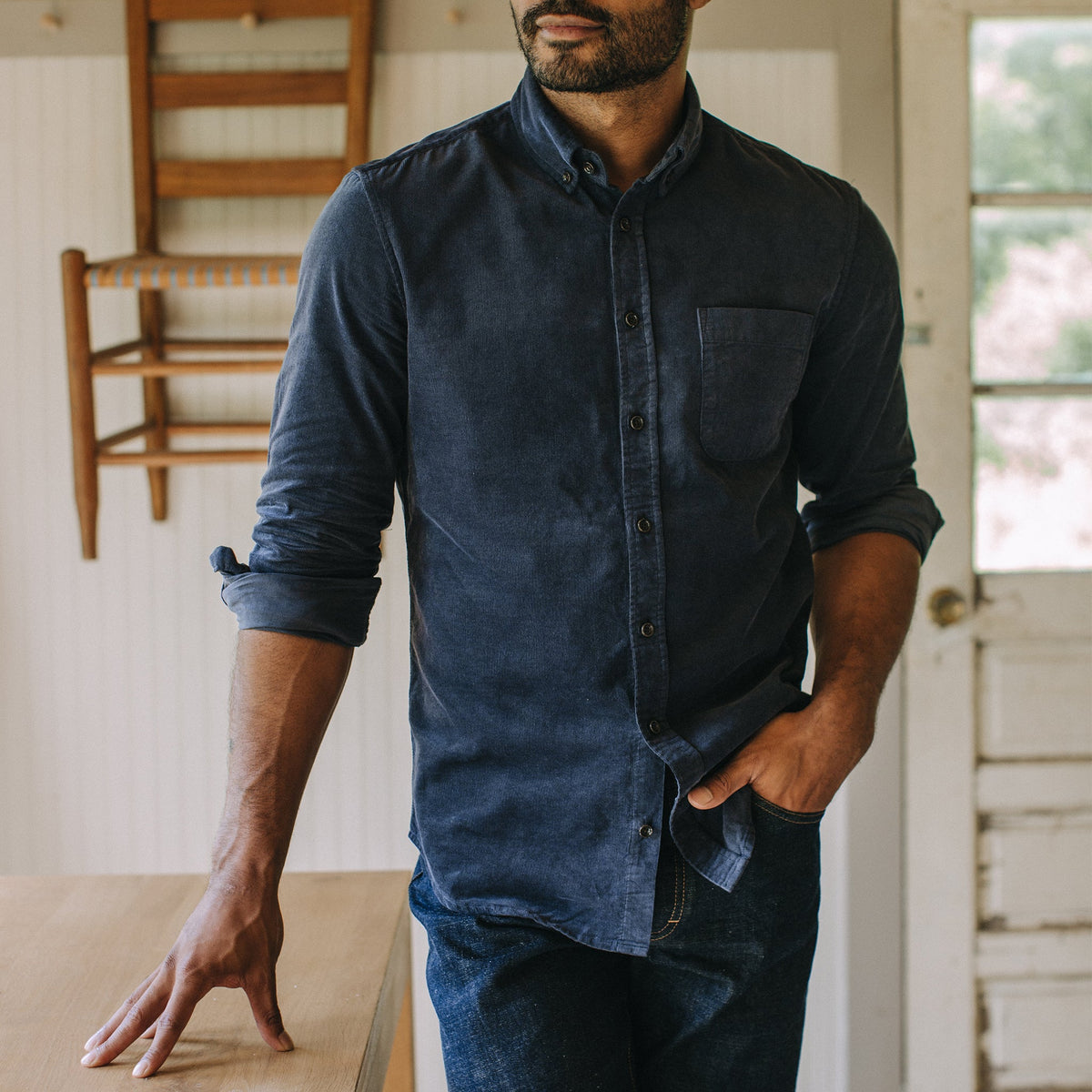 The Jack in Dark Navy Cord