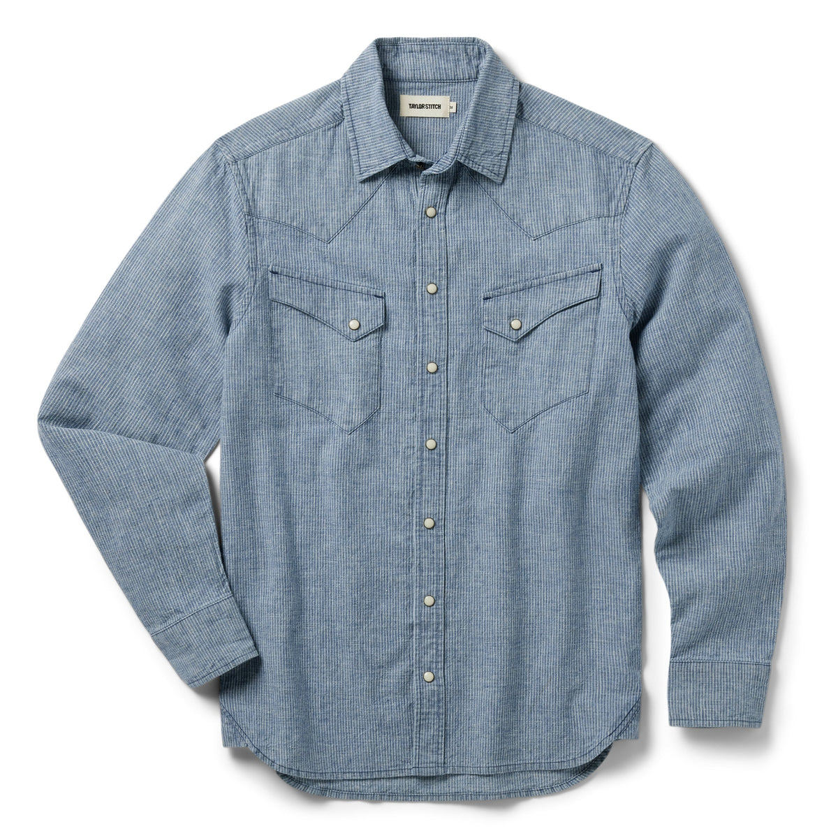 The Western Shirt in Indigo Stripe