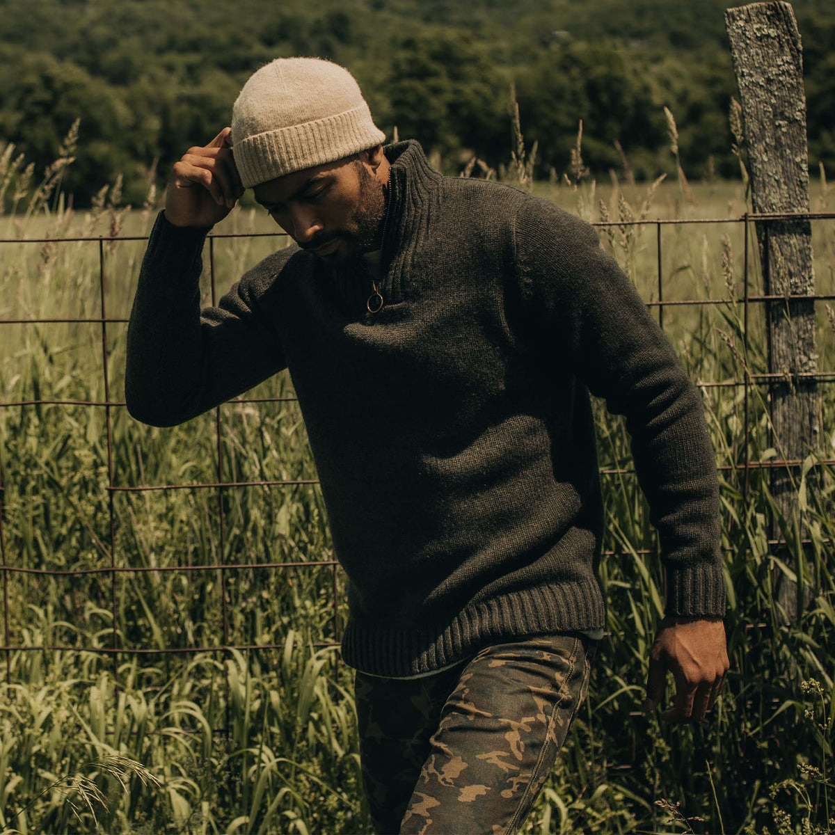 The Lodge Beanie in Camel