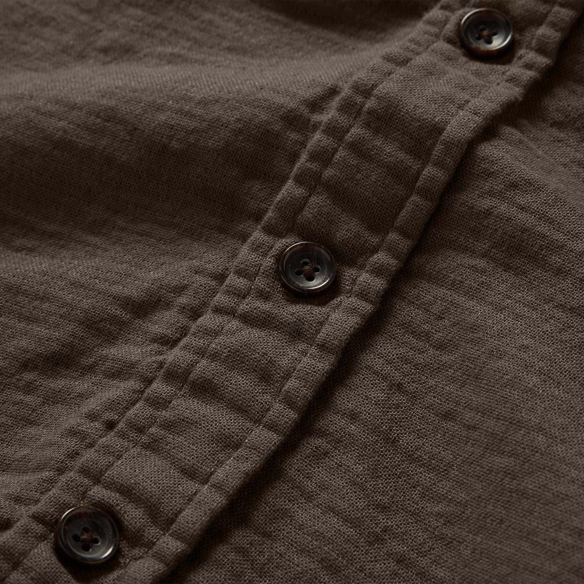 The Utility Shirt in Walnut Double Cloth