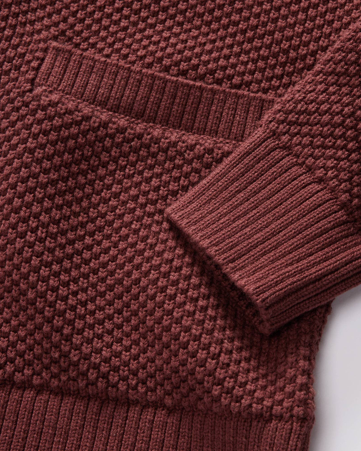The Crawford Sweater in Black Cherry