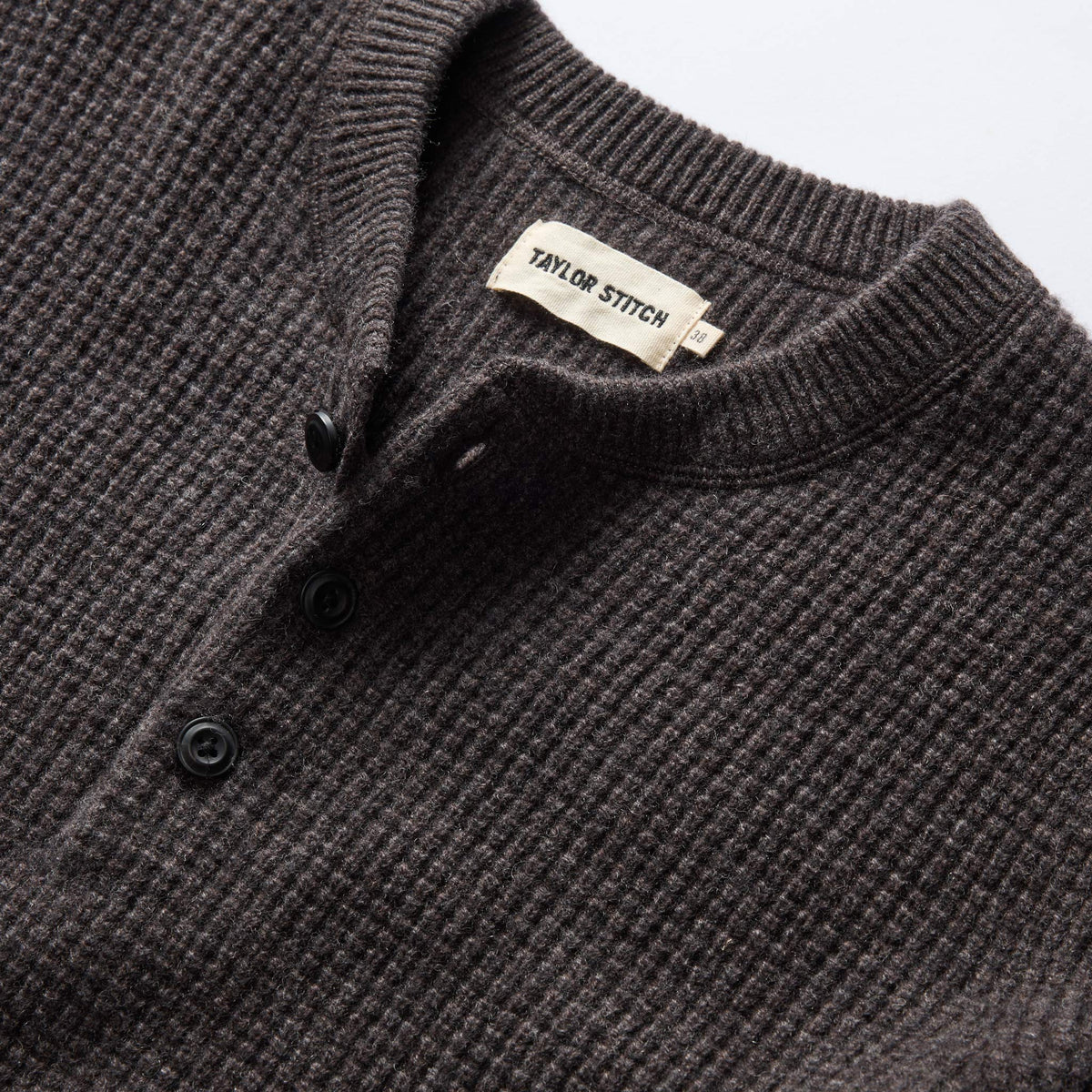 The Sidecountry Sweater in Heather Coffee Merino Waffle