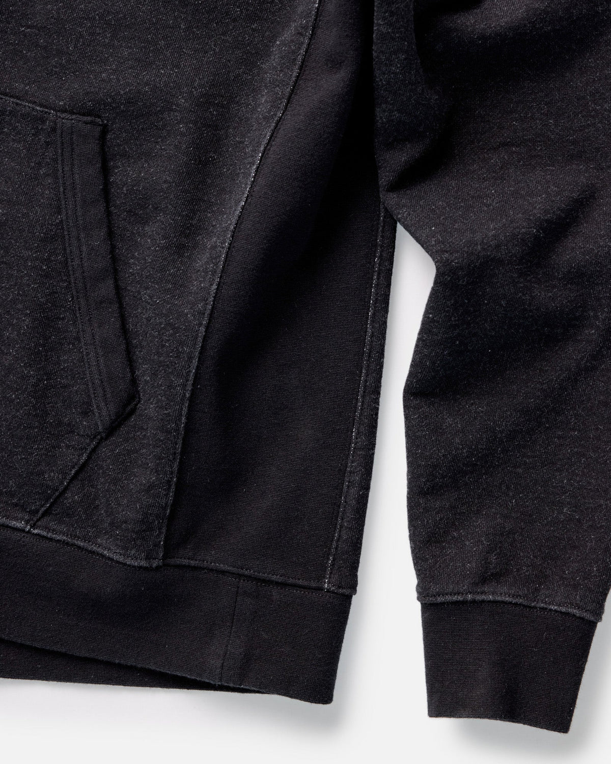 The Sunset Hoodie in Black Indigo Terry