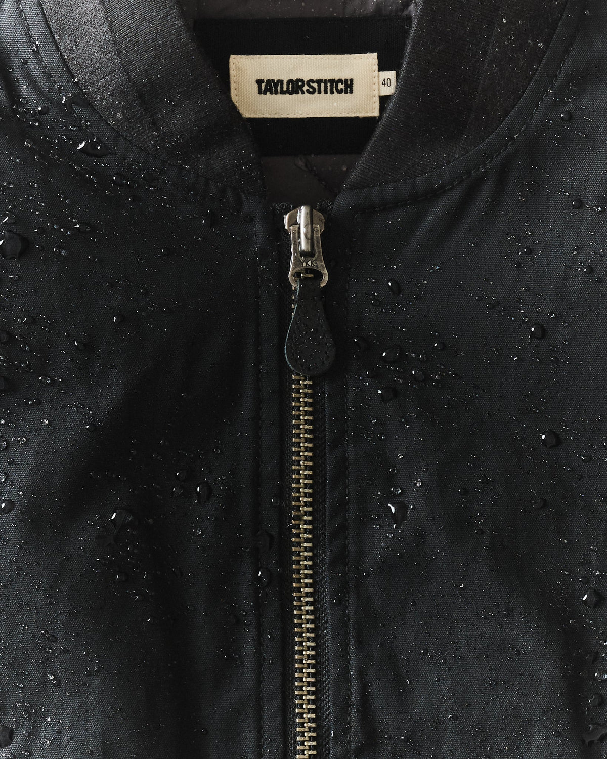 The Insulated Bomber Jacket in Coal Dry Wax