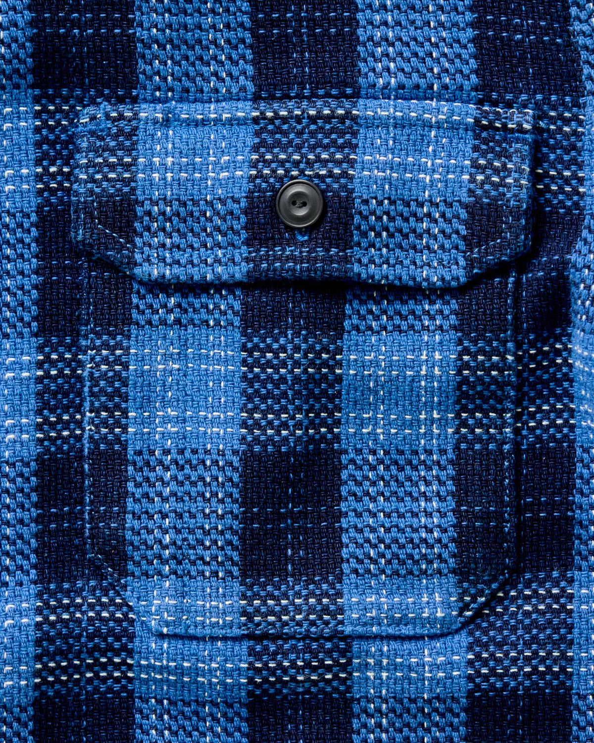 The Division Shirt in Rinsed Indigo Plaid