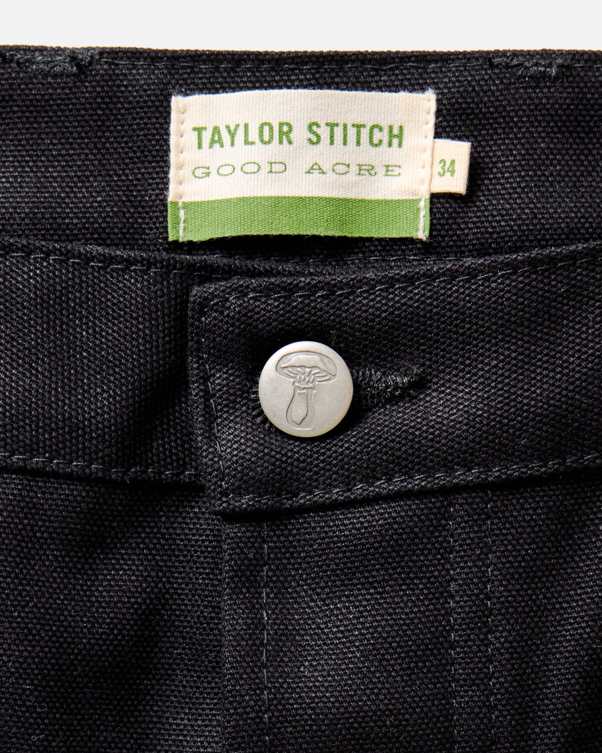 The Good Acre Chore Pant in Black Canvas