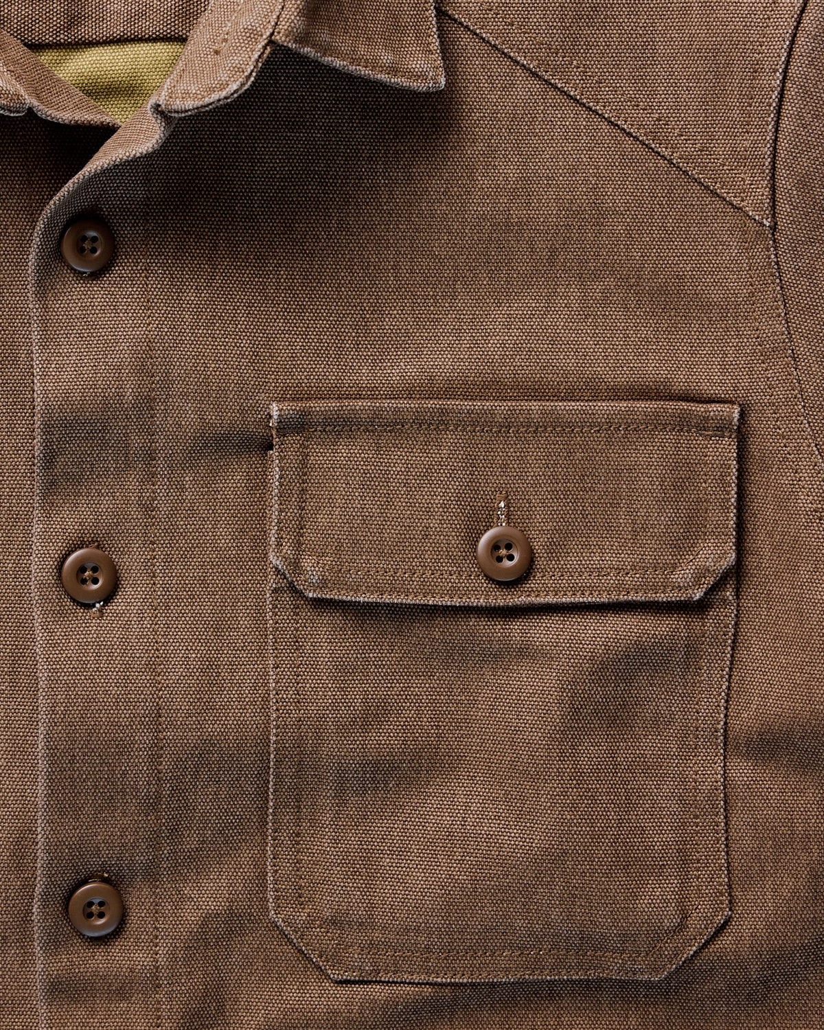 The Shop Shirt in Aged Penny Chipped Canvas