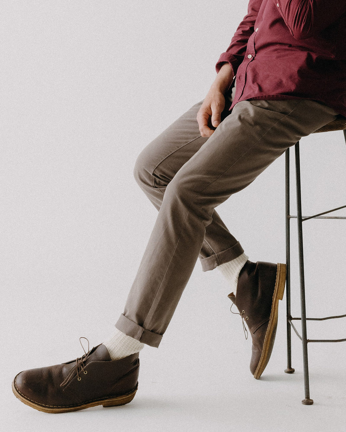 The Slim Foundation Pant in Organic Espresso