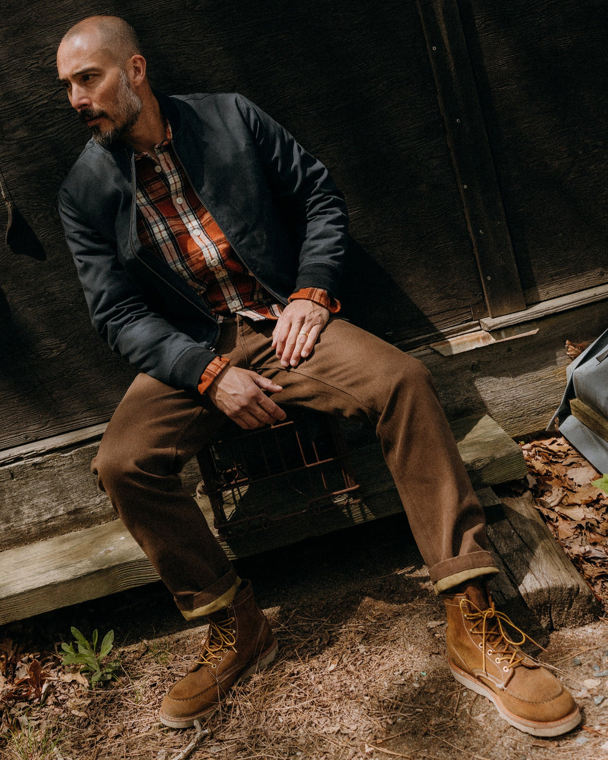 The Camp Pant in Aged Penny Chipped Canvas