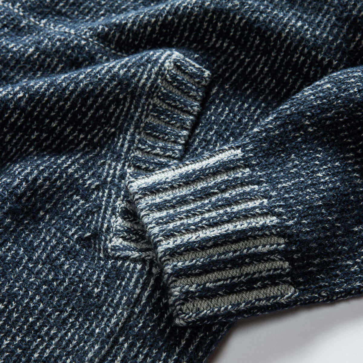 The Headland Pullover Sweater in Marled Navy