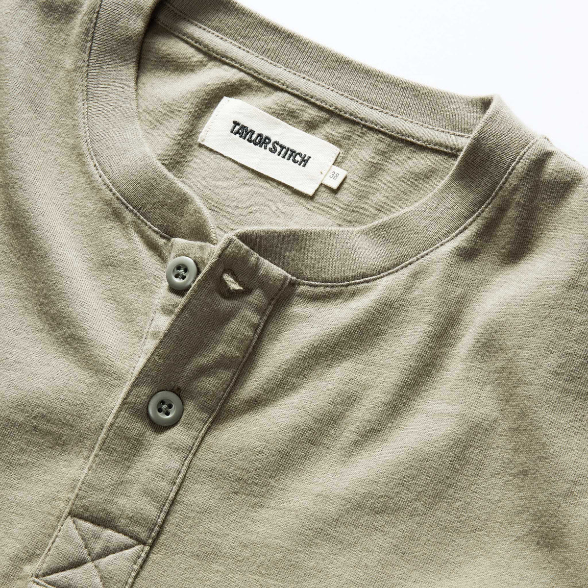 The Organic Cotton Henley in Sage