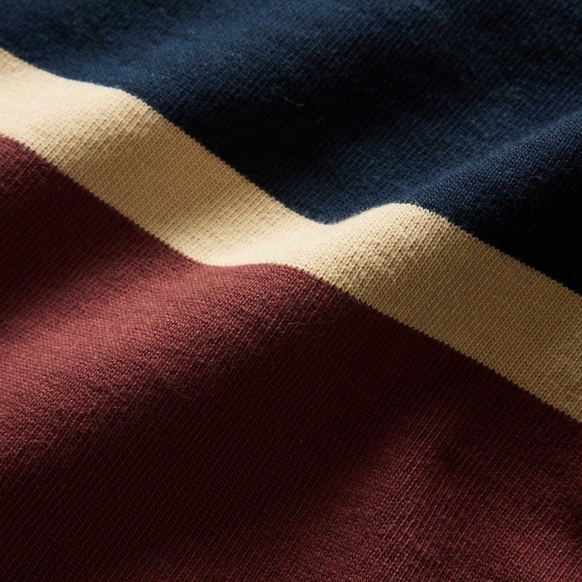 The Rugby Shirt in Dried Cherry Stripe