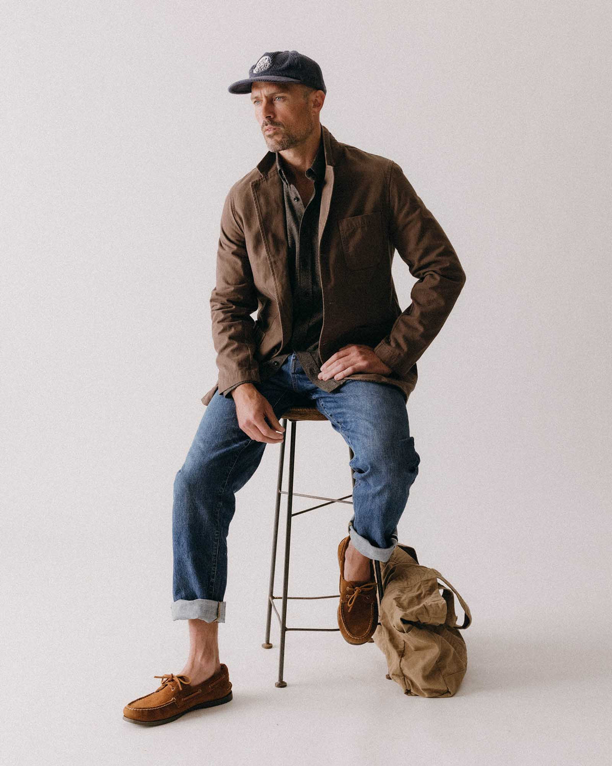 The Foundation Sportcoat in Organic Espresso Twill