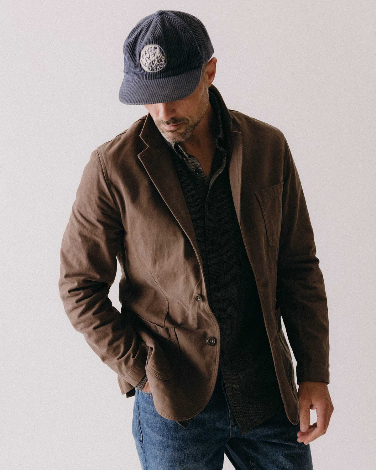 The Foundation Sportcoat in Organic Espresso Twill