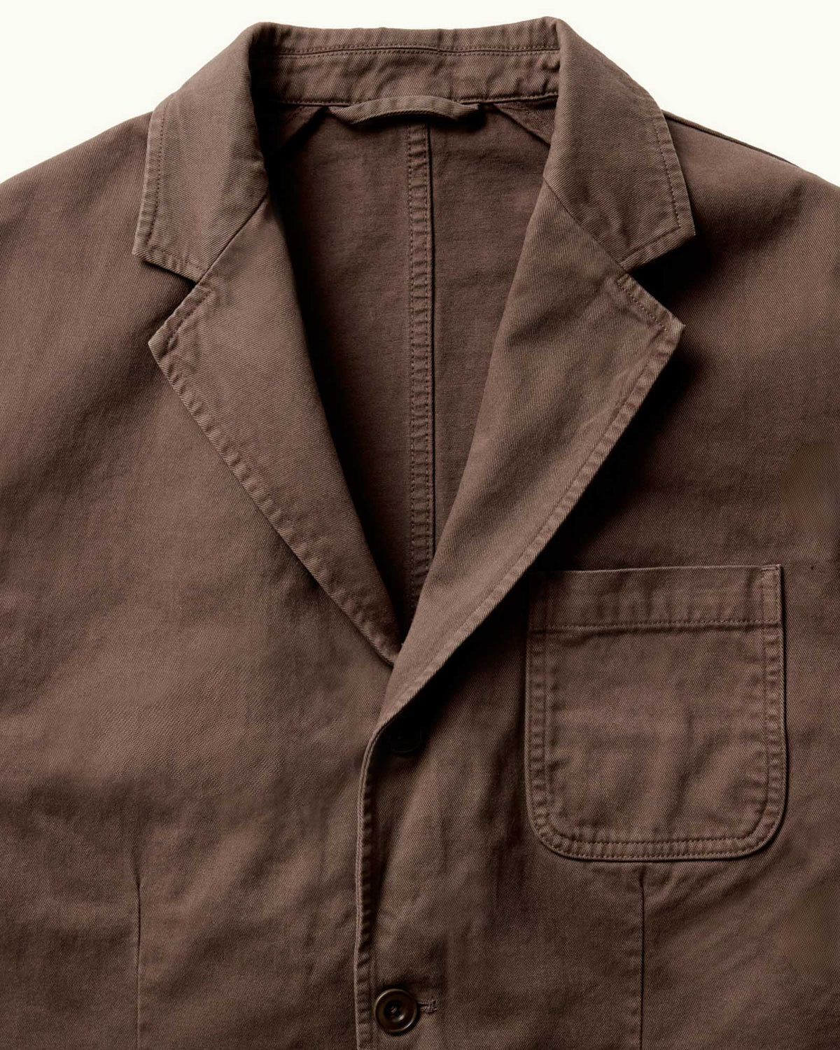The Foundation Sportcoat in Organic Espresso Twill
