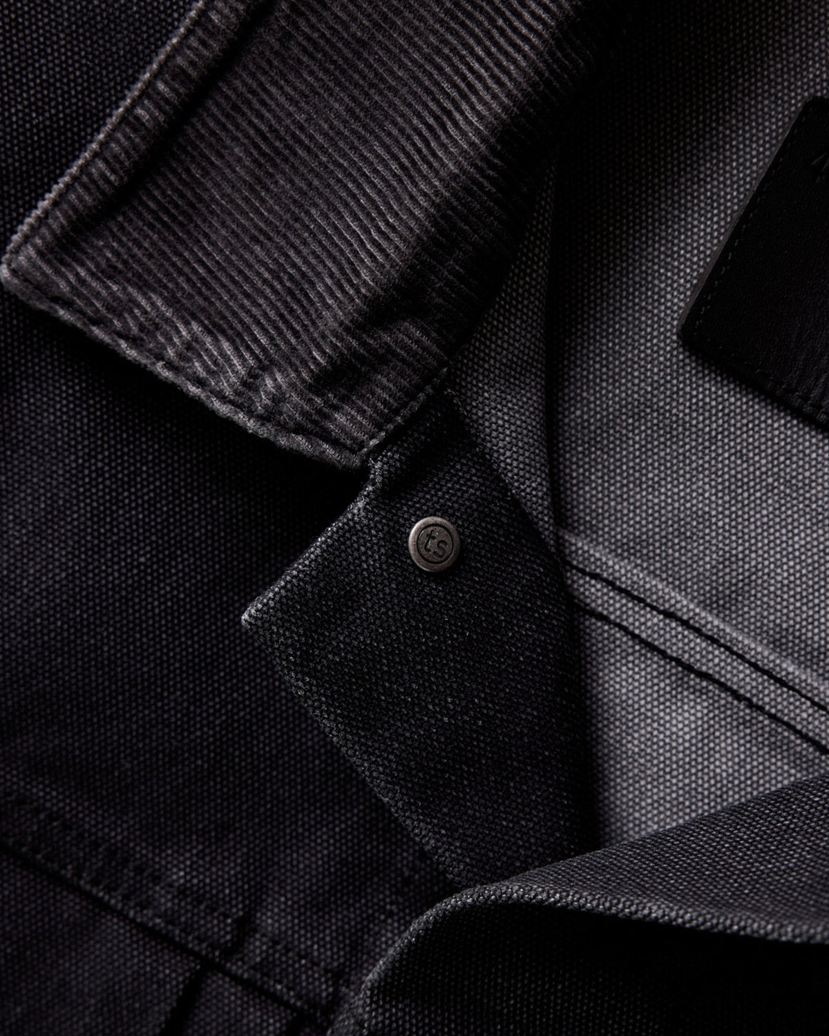 The Ryder Jacket in Coal Chipped Canvas