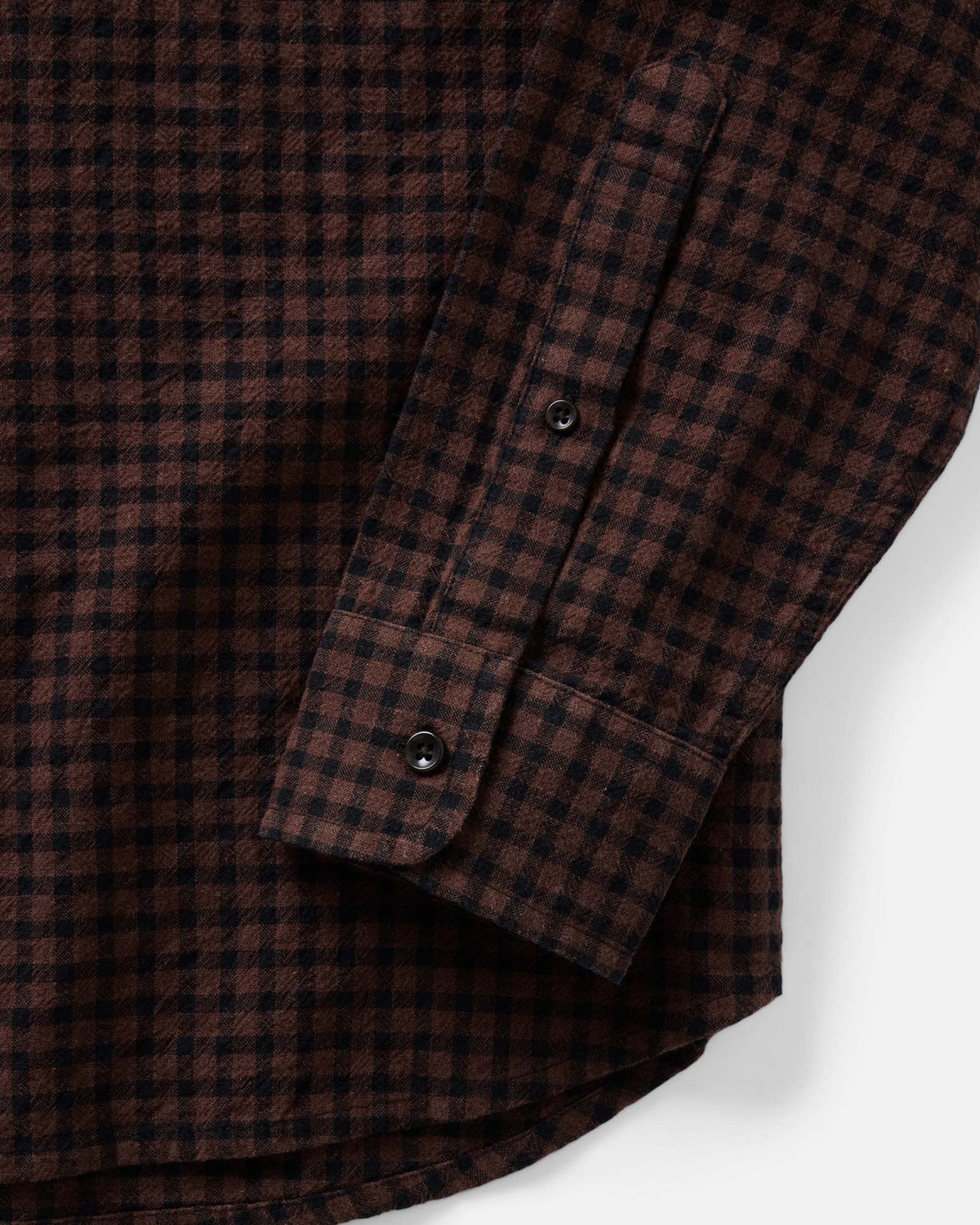 The California Shirt in Black Cherry Gingham