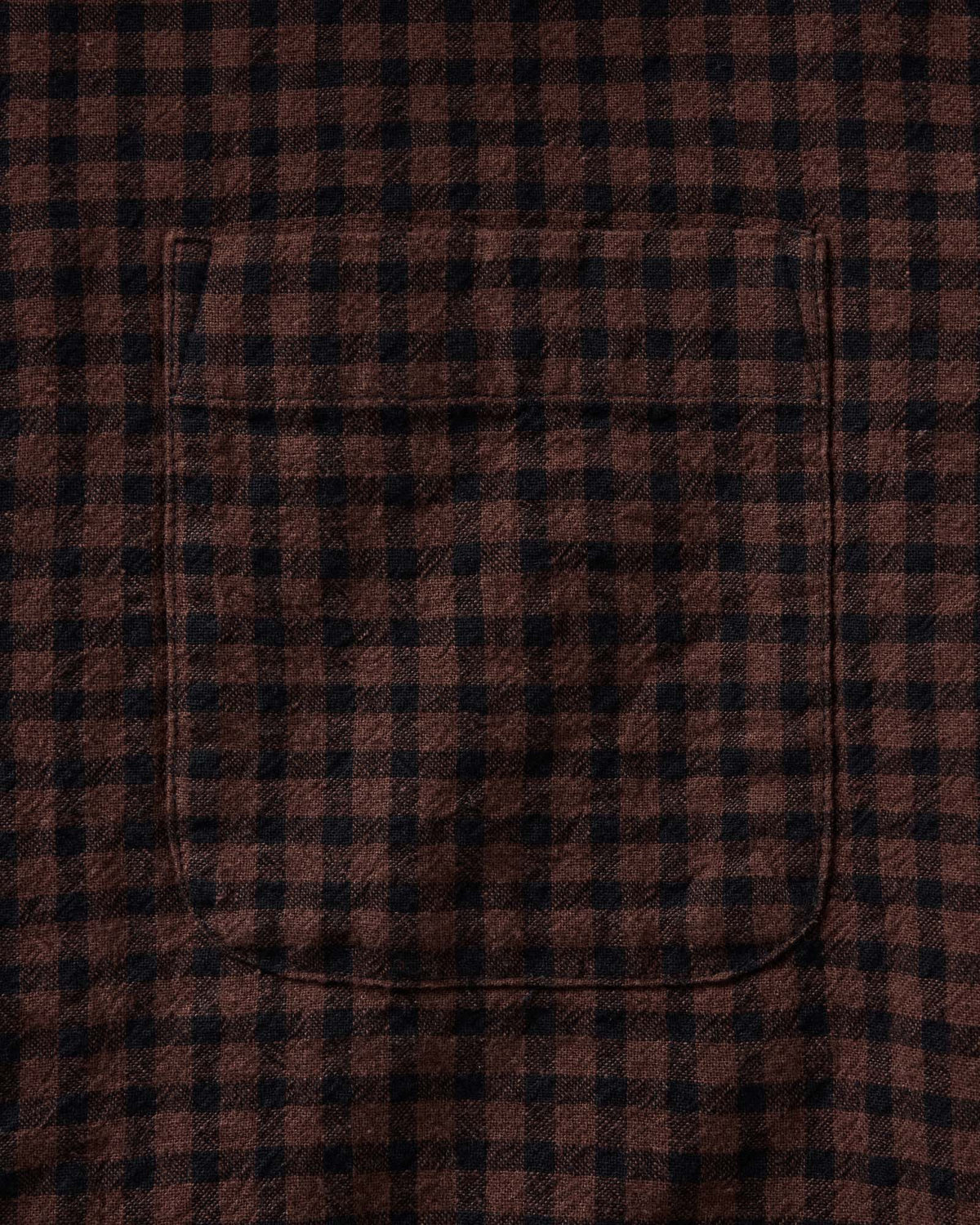 The California Shirt in Black Cherry Gingham