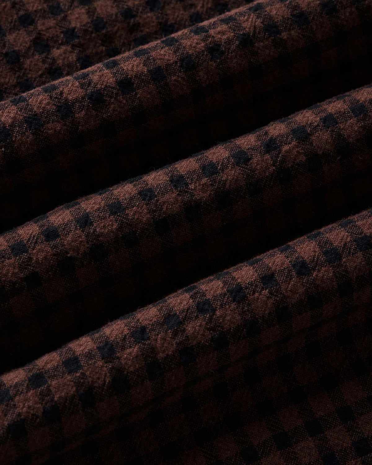 The California Shirt in Black Cherry Gingham