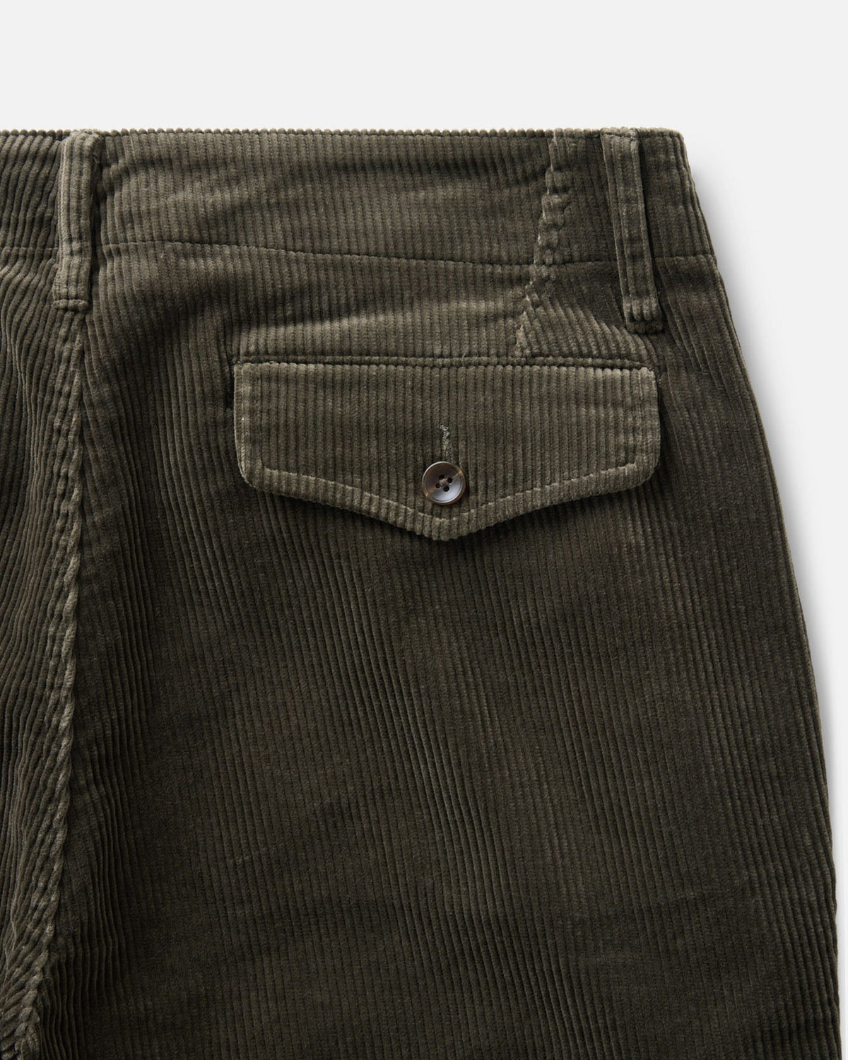 The Carnegie Pant in Smoked Olive Corduroy