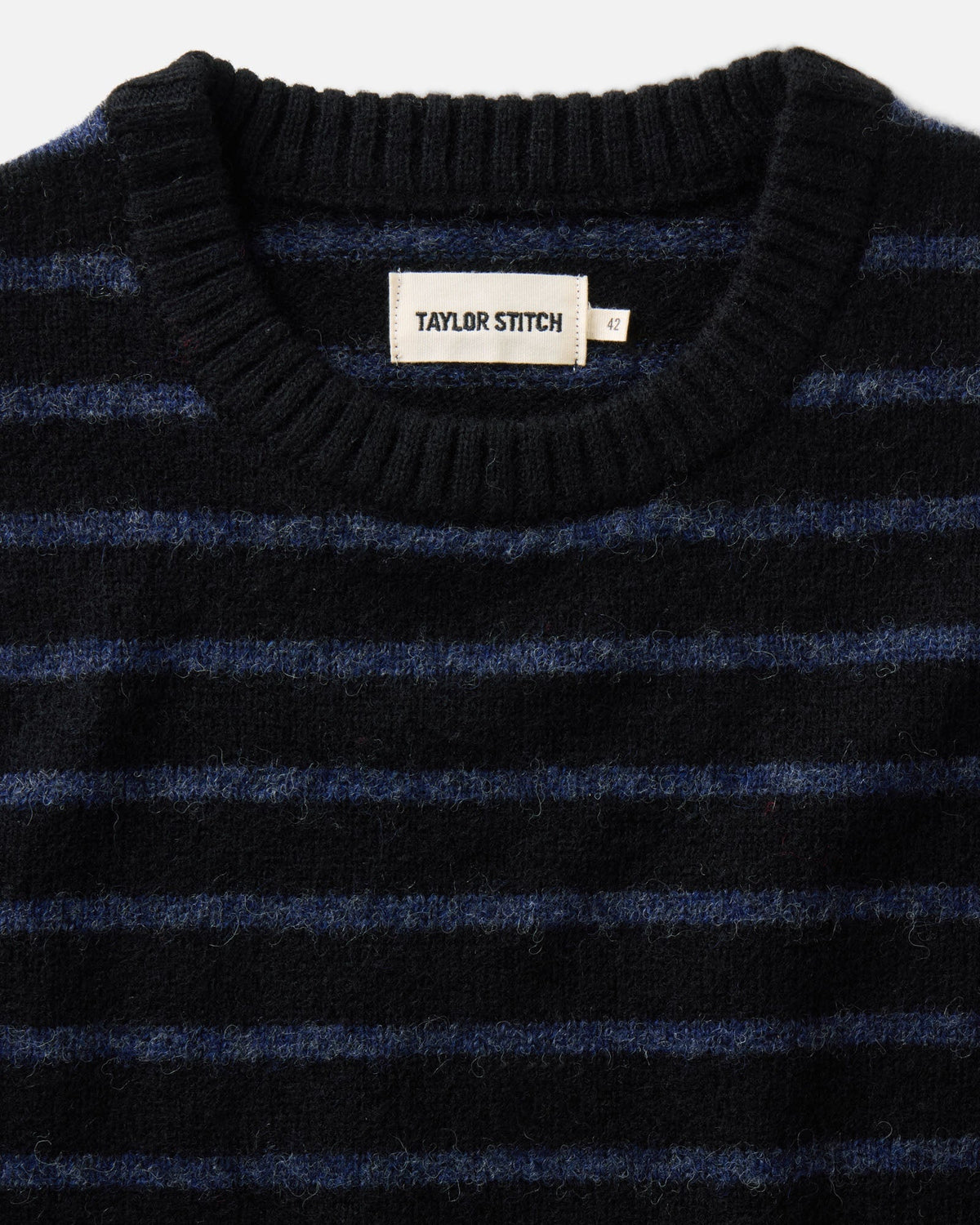 The Eastmoor Sweater in Coal Stripe Wool