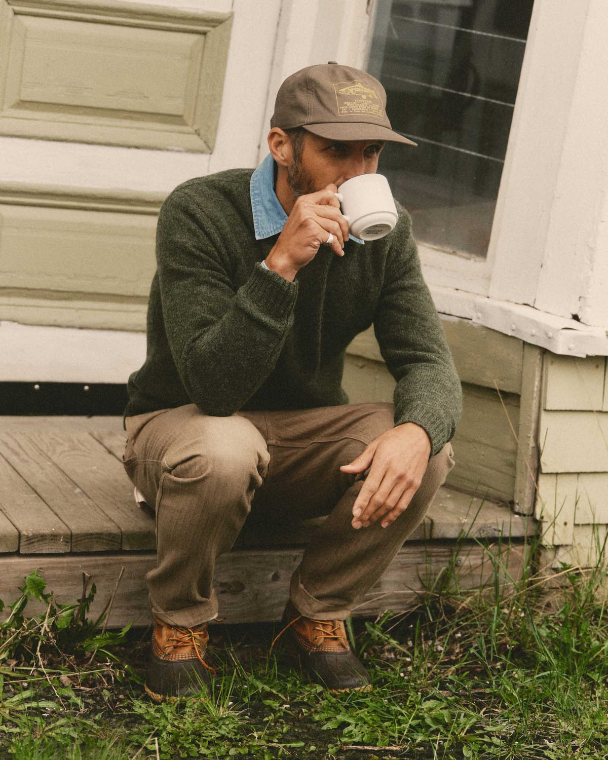 The Eastmoor Sweater in Spruce Wool