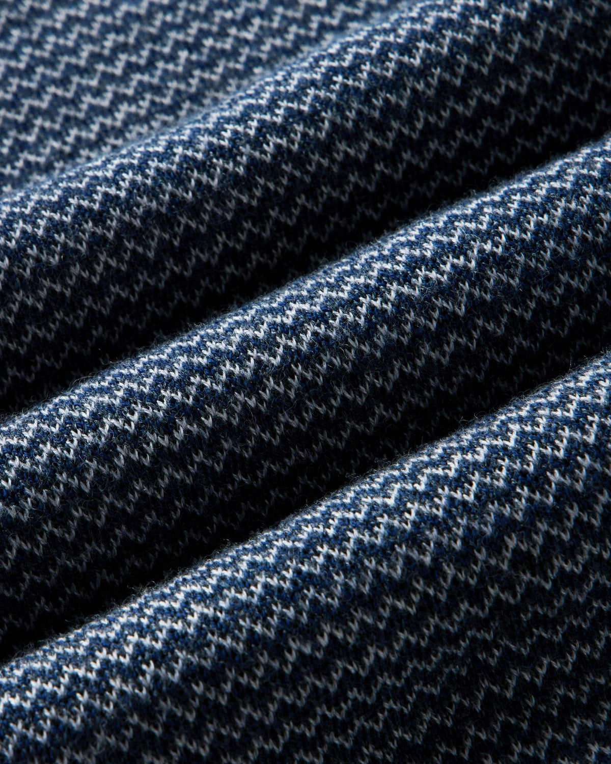 The Newton Sweater Polo in Navy Birdseye Merino