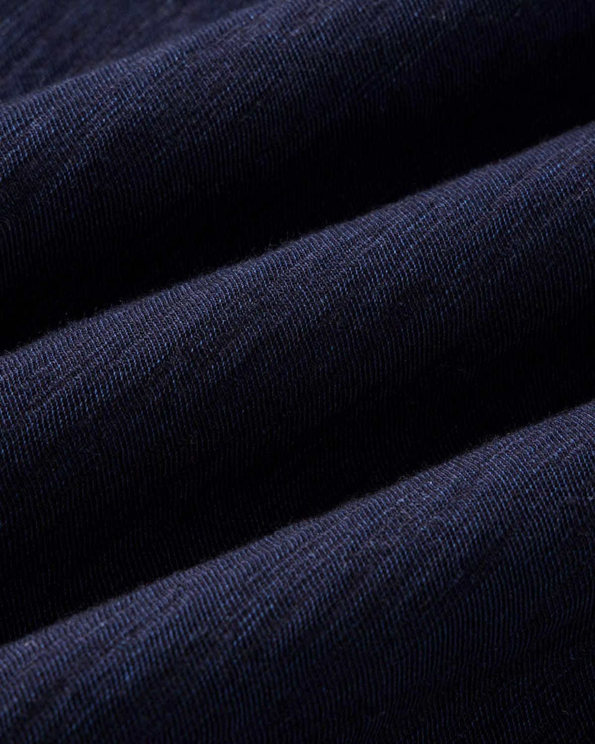 The Tiller Half Zip in Rinsed Indigo Slub