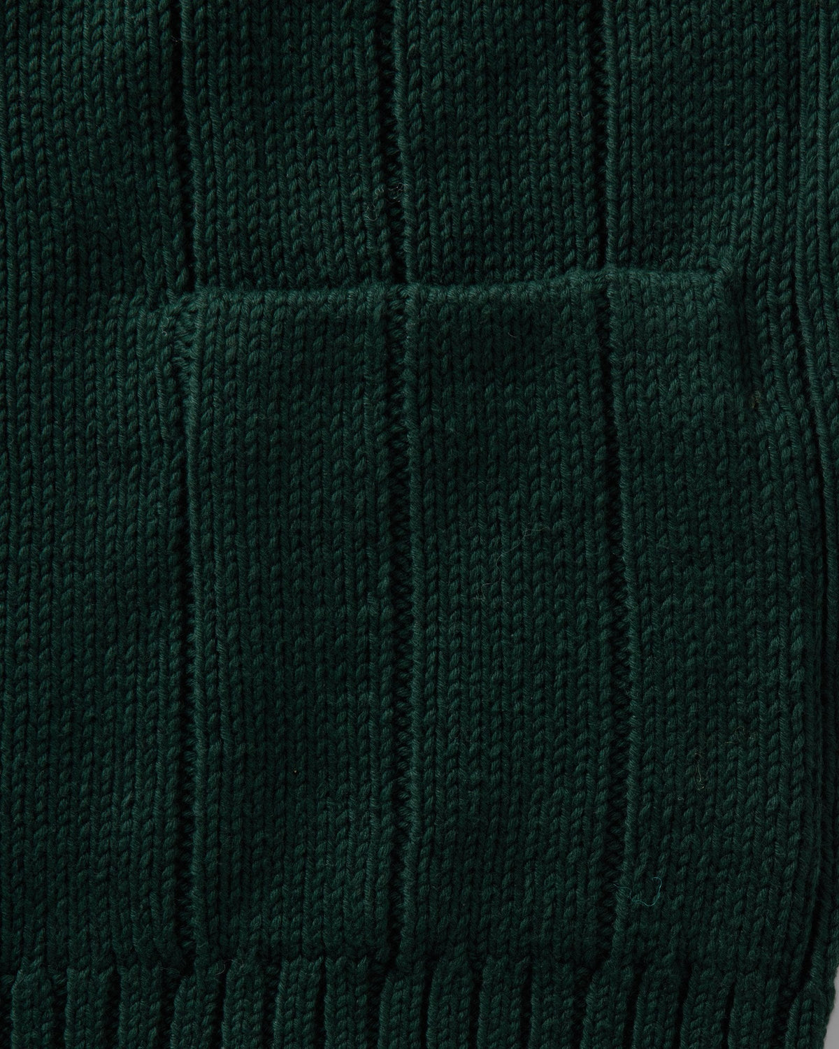 The Trench Cardigan in Dark Forest Rib Linen