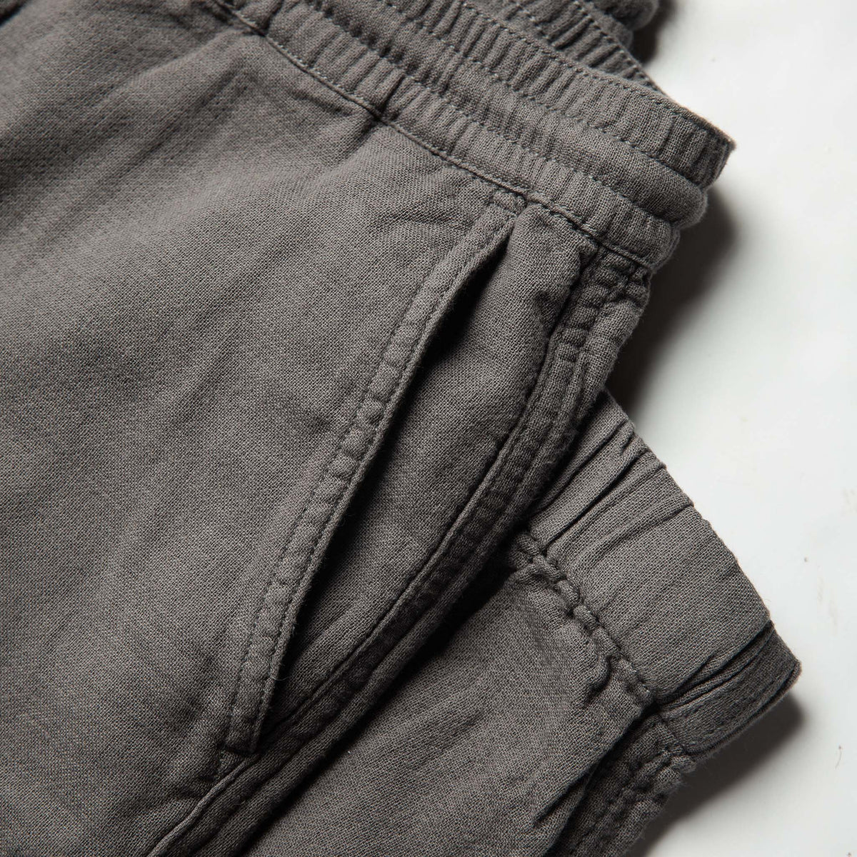 The Apres Pant in Charcoal Double Cloth ('21)