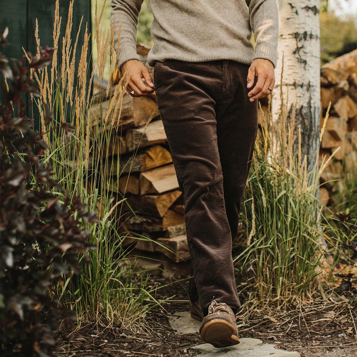 The Democratic Foundation Pant in Espresso Cord