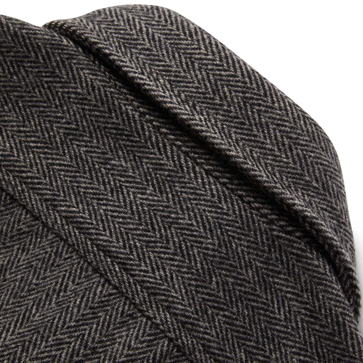 The Explorer Shirt in Coal Herringbone Wool