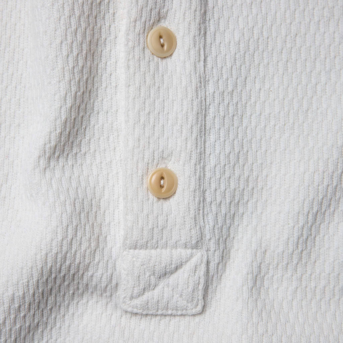 The Heavy Bag Waffle Henley in Natural
