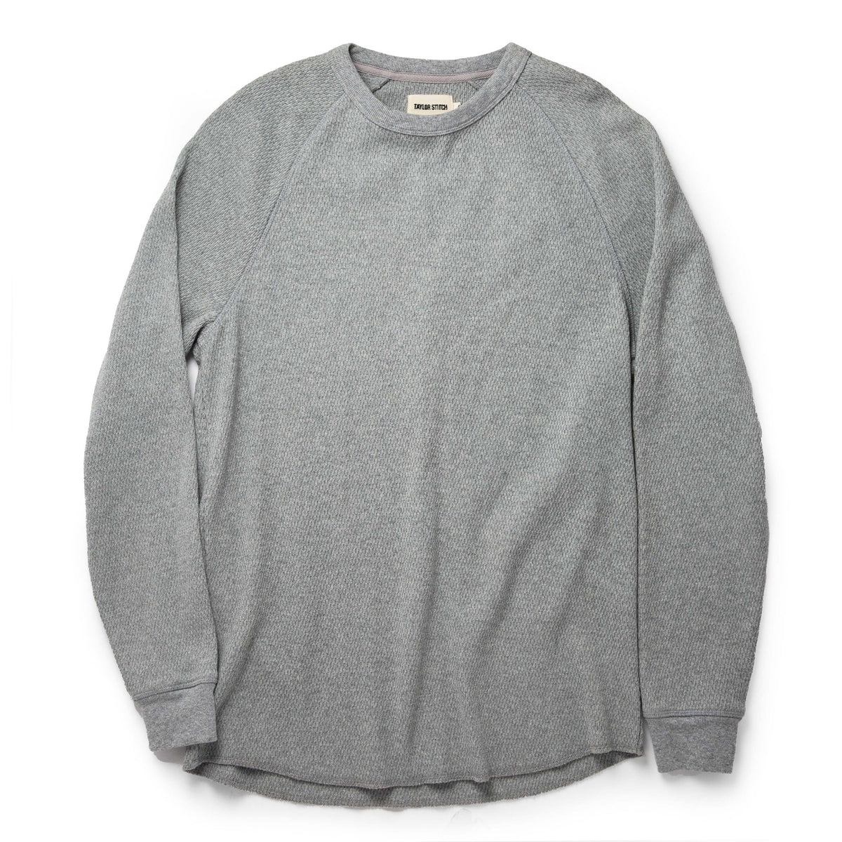 The Heavy Bag Waffle Crewneck in Aluminum