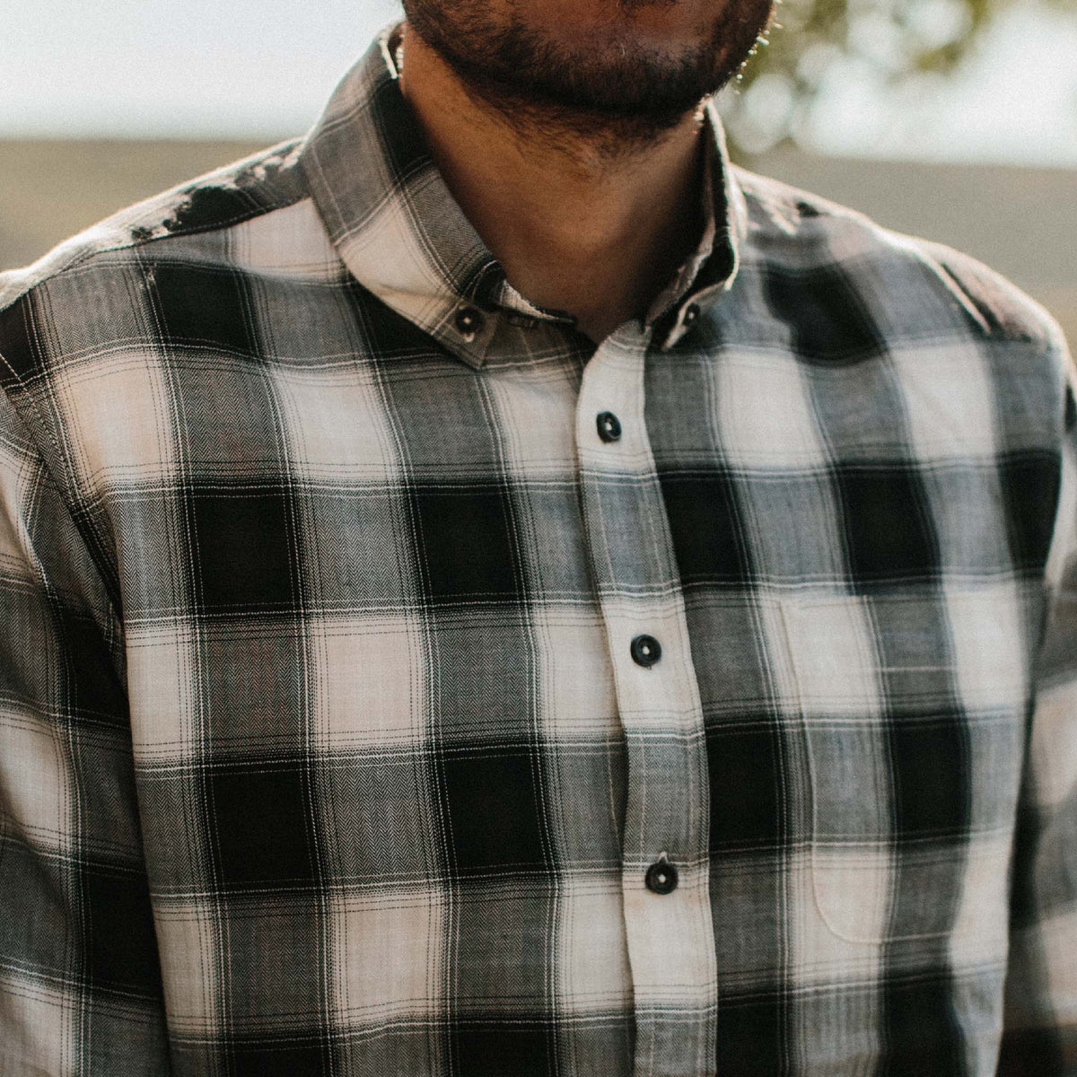 The Jack in Coal Herringbone Check