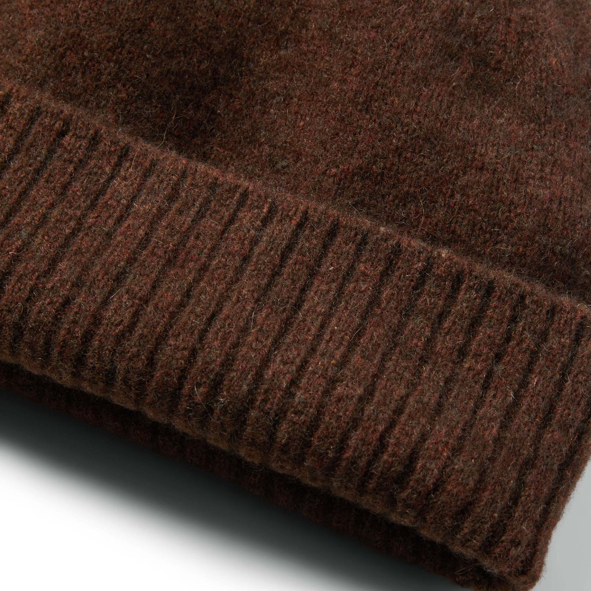 The Lodge Beanie in Heather Dark Burgundy