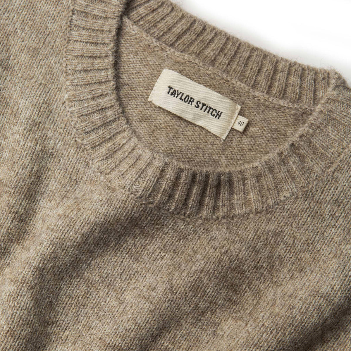 The Lodge Sweater in Heather Oat