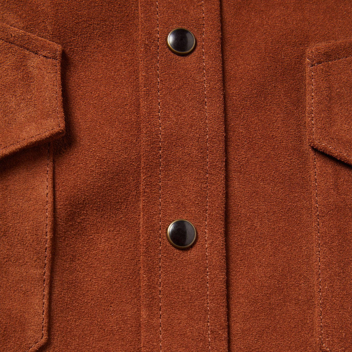 The Western Shirt in Espresso Suede
