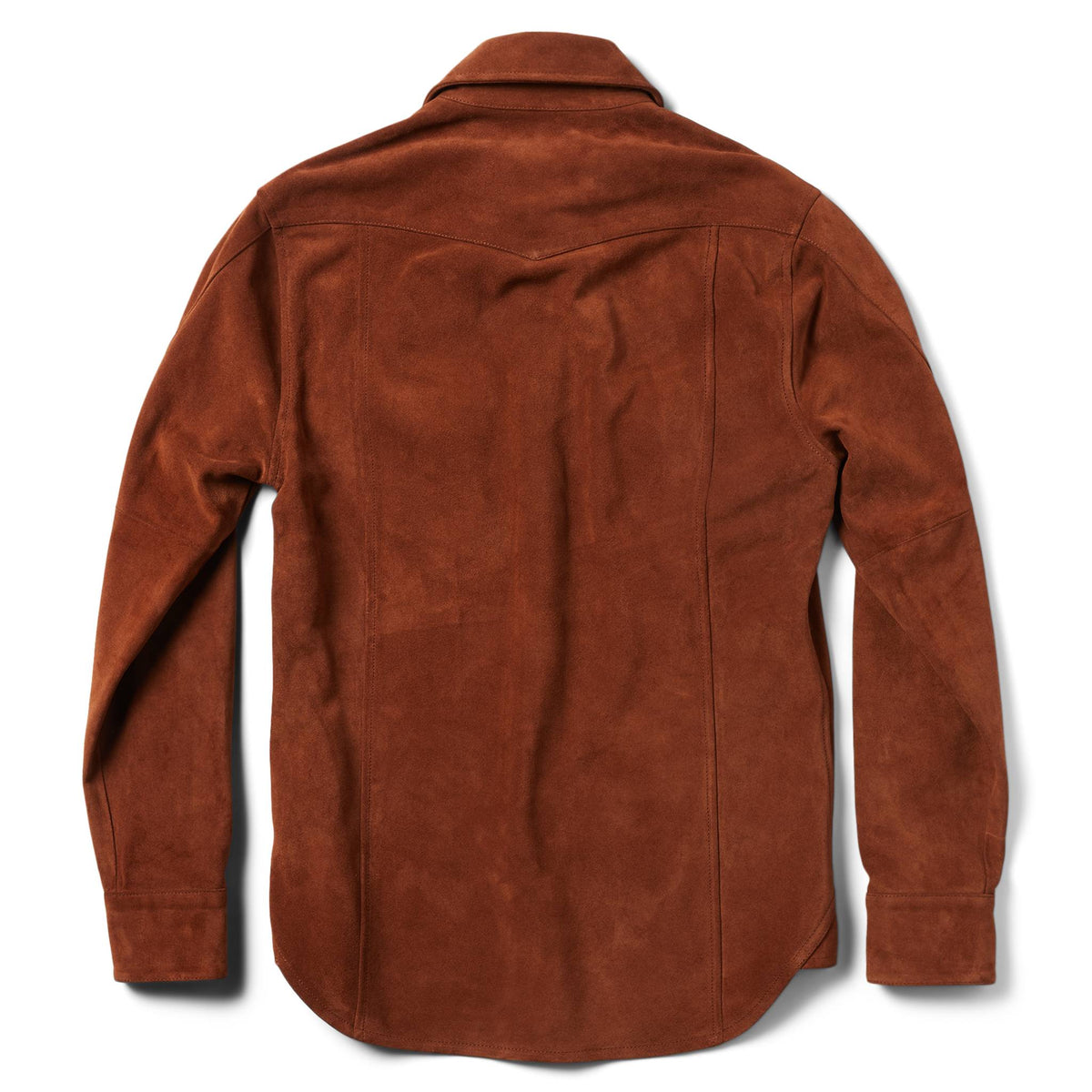 The Western Shirt in Espresso Suede