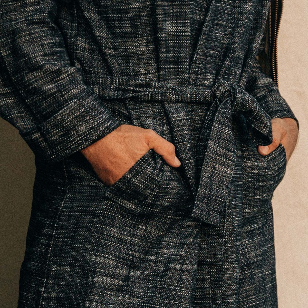 The Robe in Indigo Slub