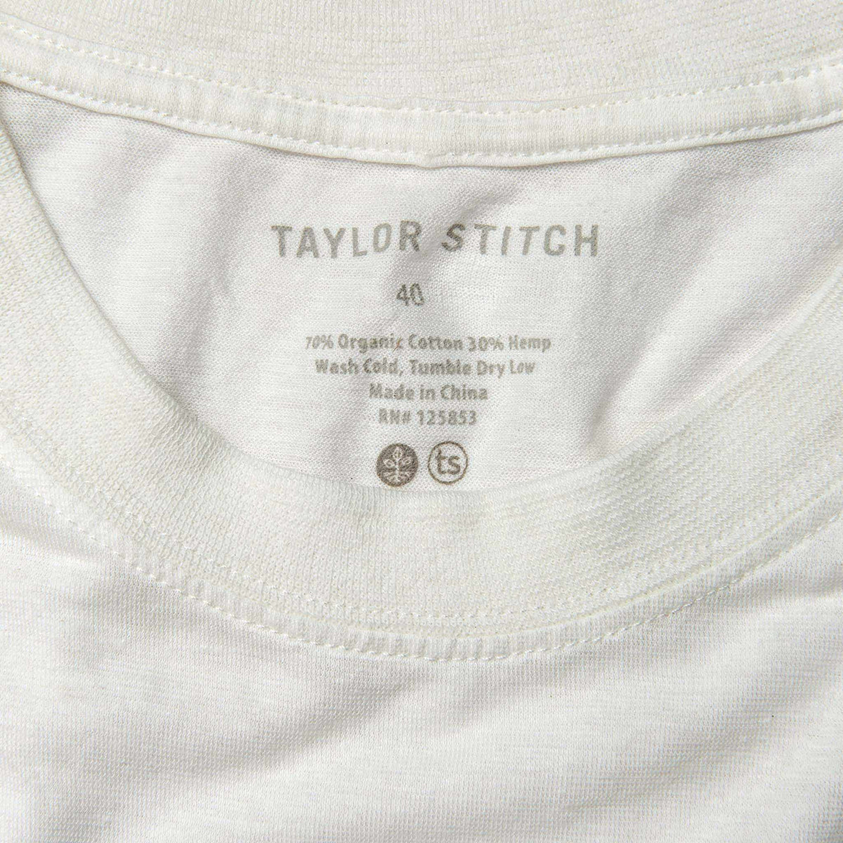 The Cotton Hemp Tee in Natural Give to Get