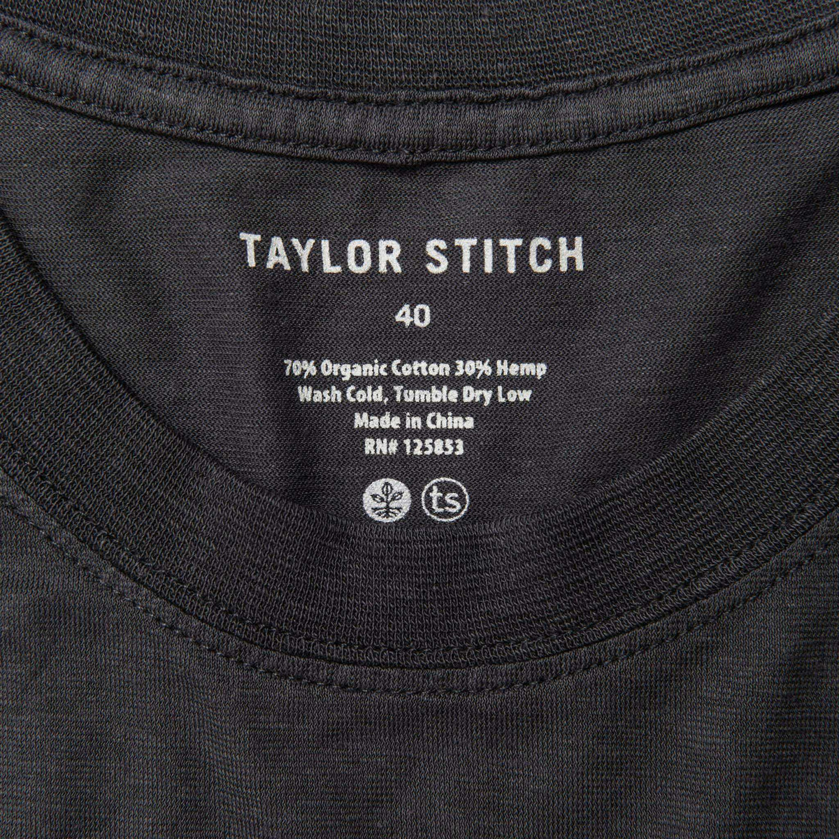 The Cotton Hemp Tee in Navy Give to Get