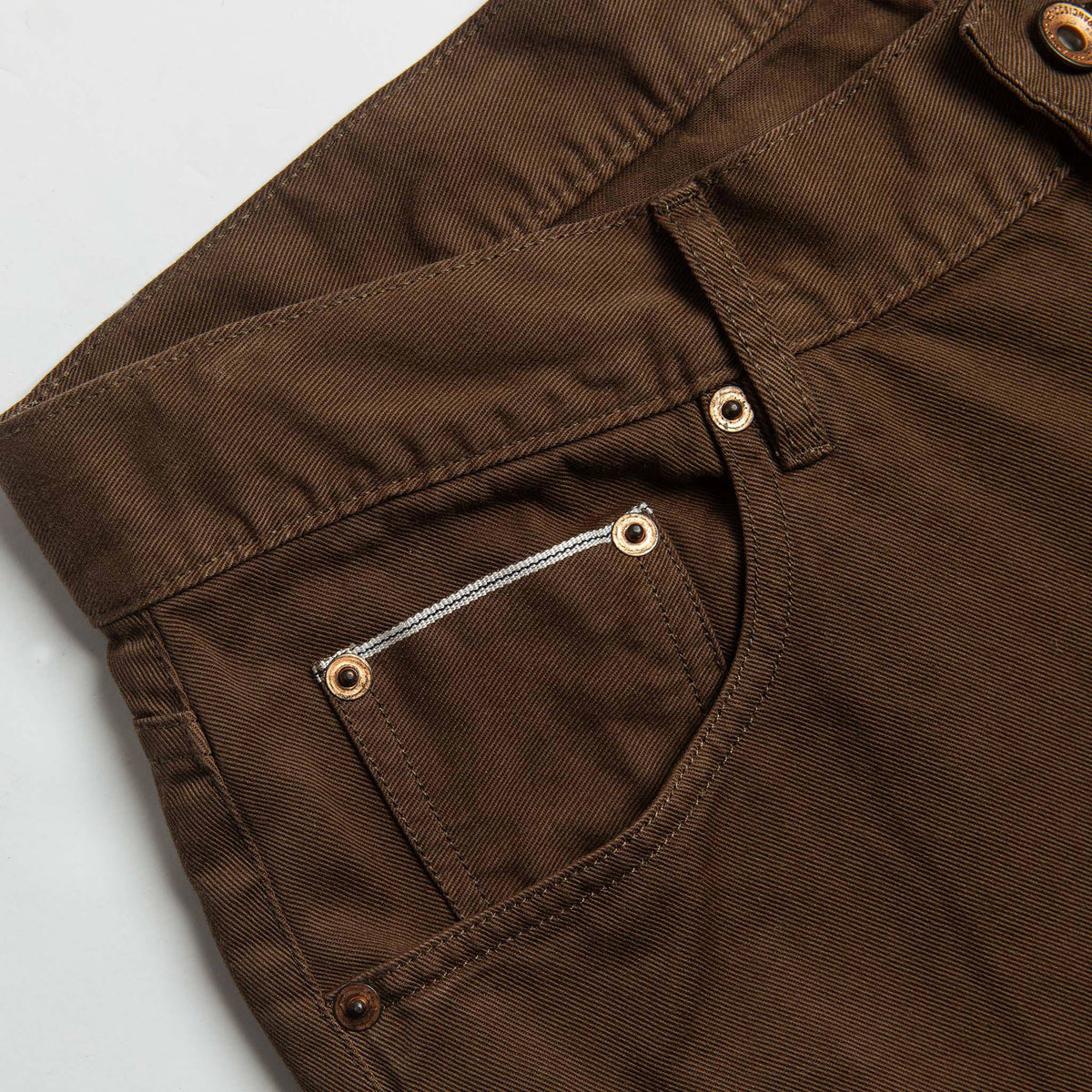 The Slim All Day Pant in Espresso Selvage