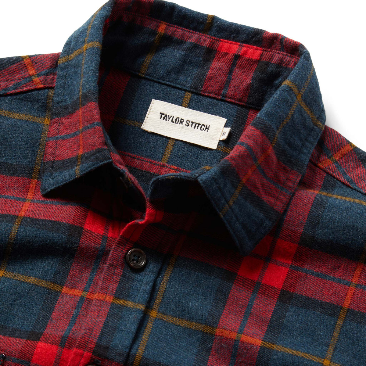 The Utility Shirt in Brushed Red Plaid