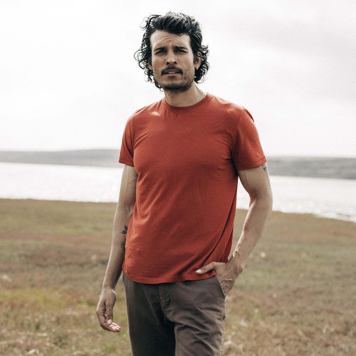 The Cotton Hemp Tee in Engine