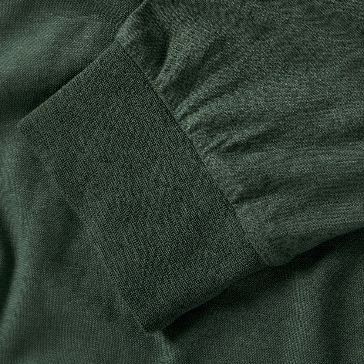 The Cotton Hemp Long Sleeve Tee in Pine