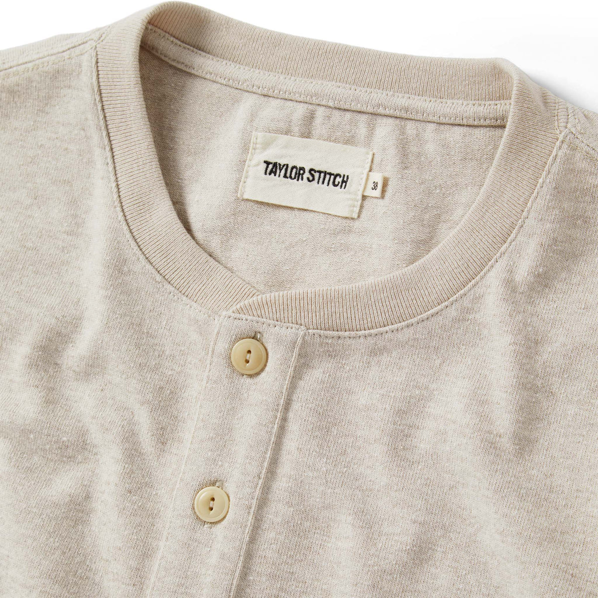 The Heavy Bag Henley in Oatmeal