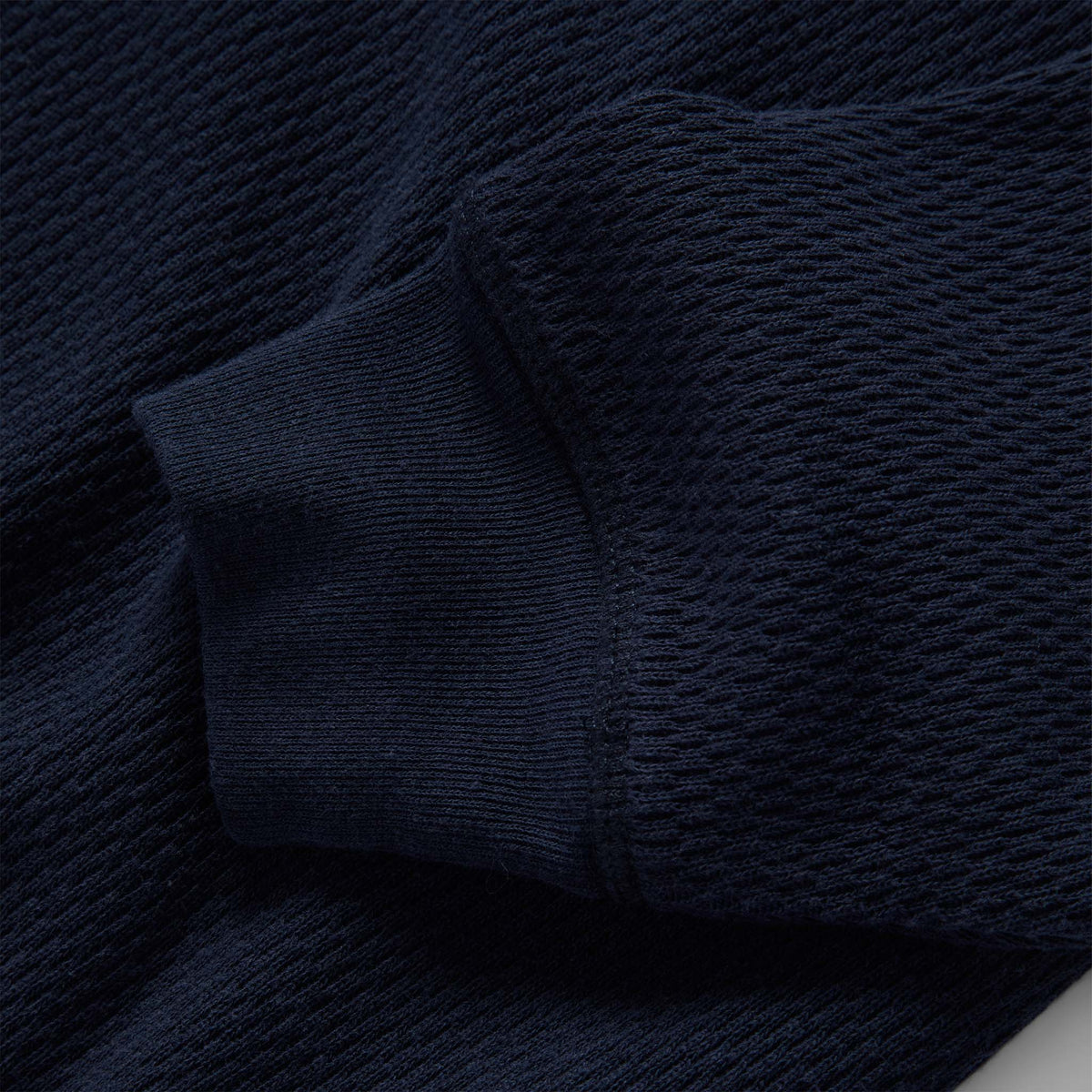 The Heavy Bag Waffle Long Sleeve in Navy
