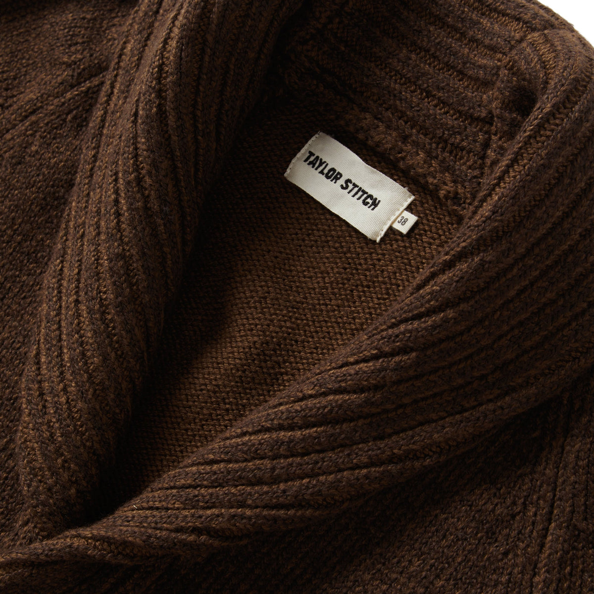 The Headland Shawl Cardigan in Marled Chocolate